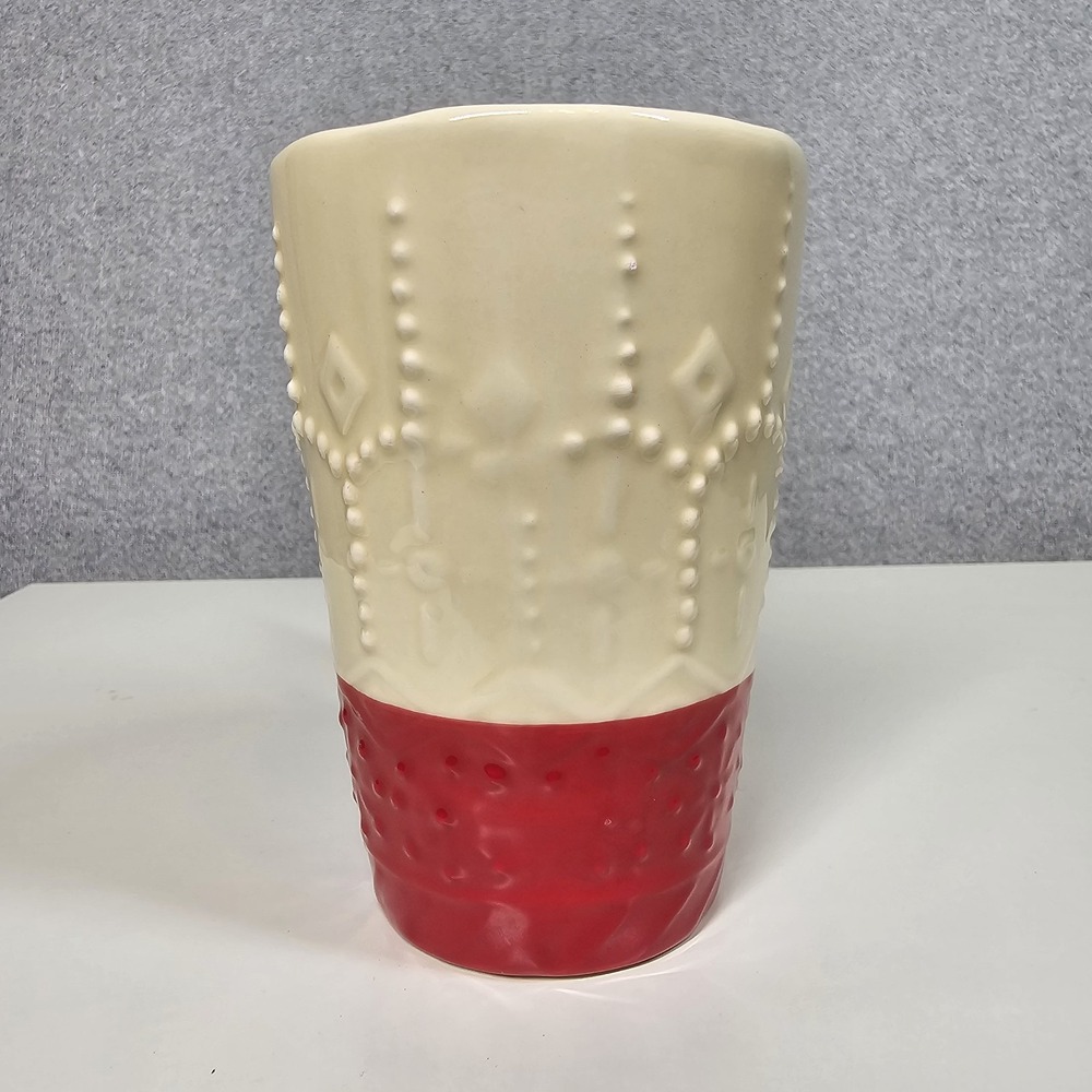 Bird on the Handle Embossed Colorblock Hand-Painted Coffee Cup Mug Whimsical - Picture 6 of 12